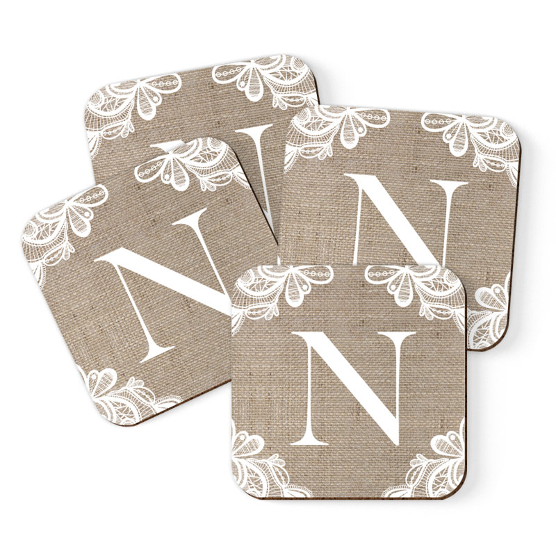 Sous-verres Café à monogramme, N