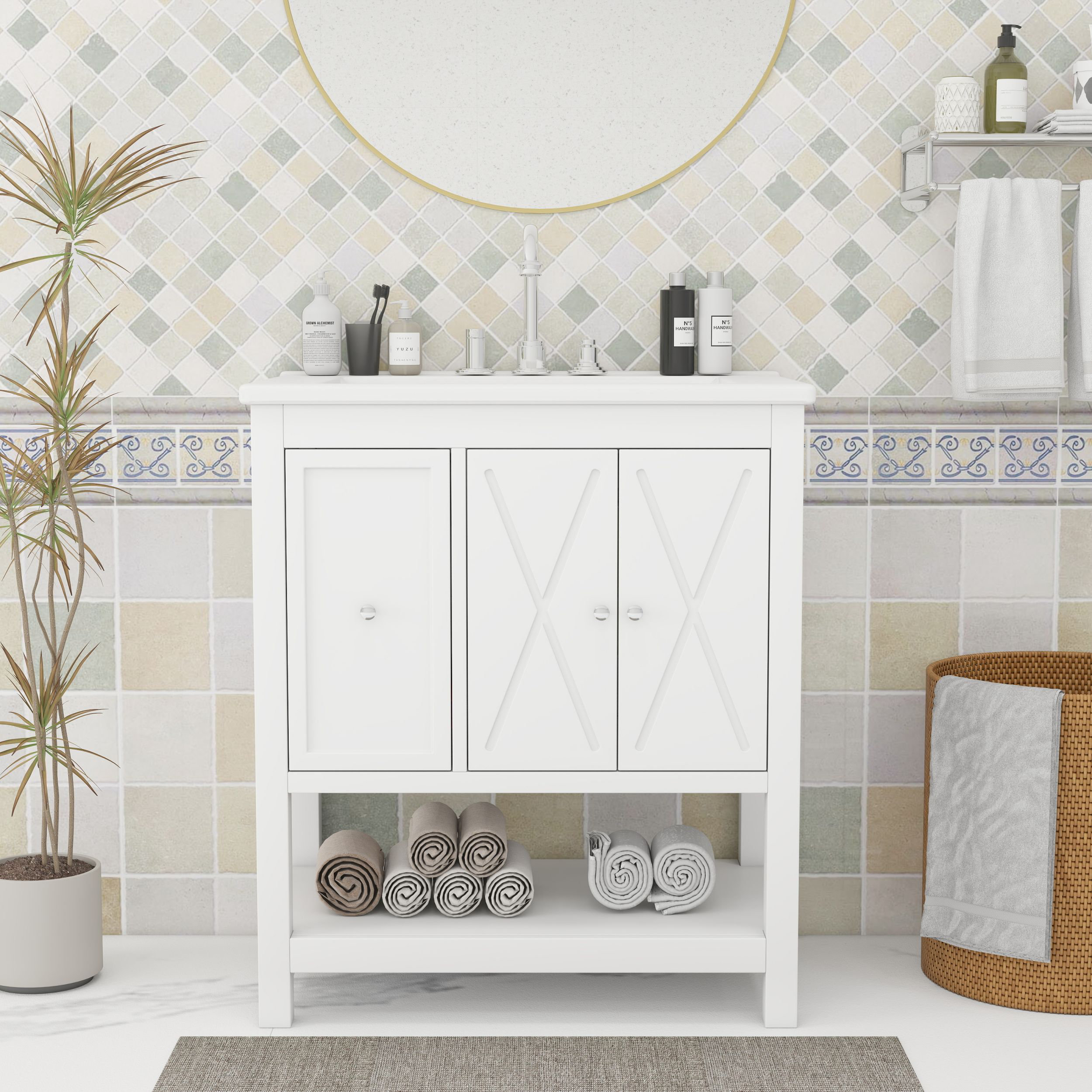 Breakwater Bay Modern Style Bathroom Vanity Sets | Wayfair