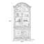 Vitrines en bois massif brun