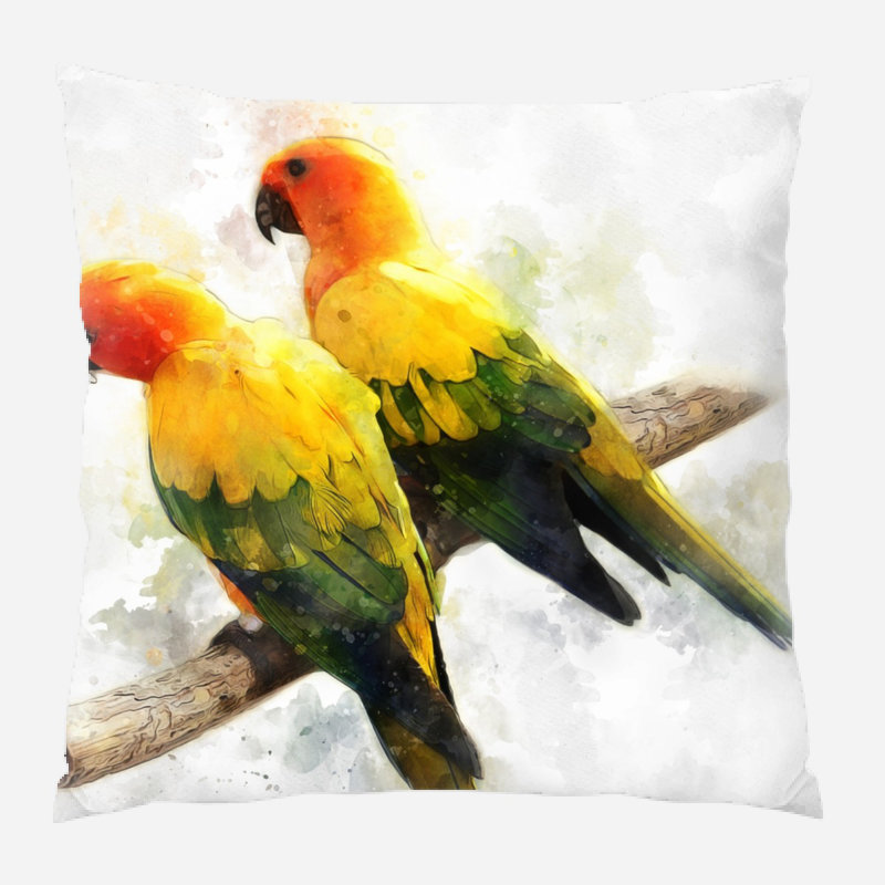  Coussin Parakeet, Microsuède, Intérieur
