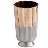 Twin Tones Metal Table Vase