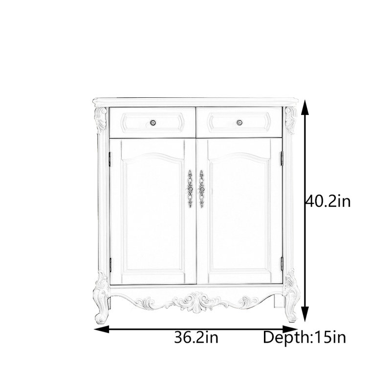 Armoire d'entrée blanche