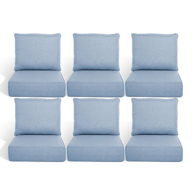 Outdoor 6'' Replacement Cushion Set Seat / Back Cushion