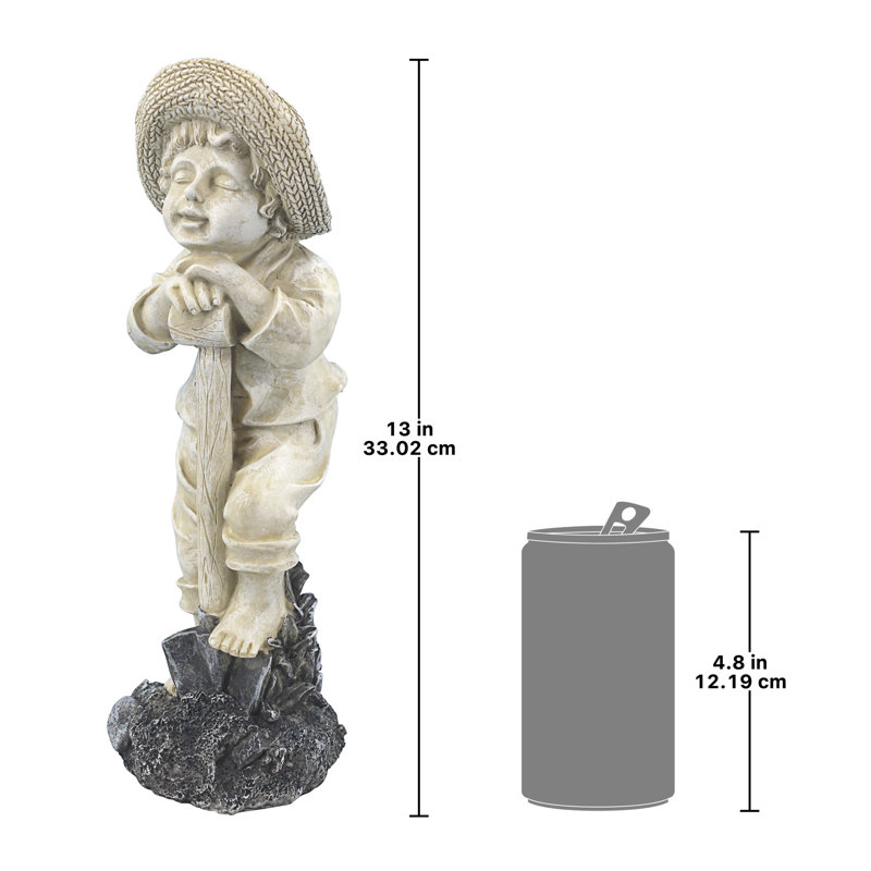 Young Gardeners Weather Resistant UV Resistant Polyresin Garden Statue