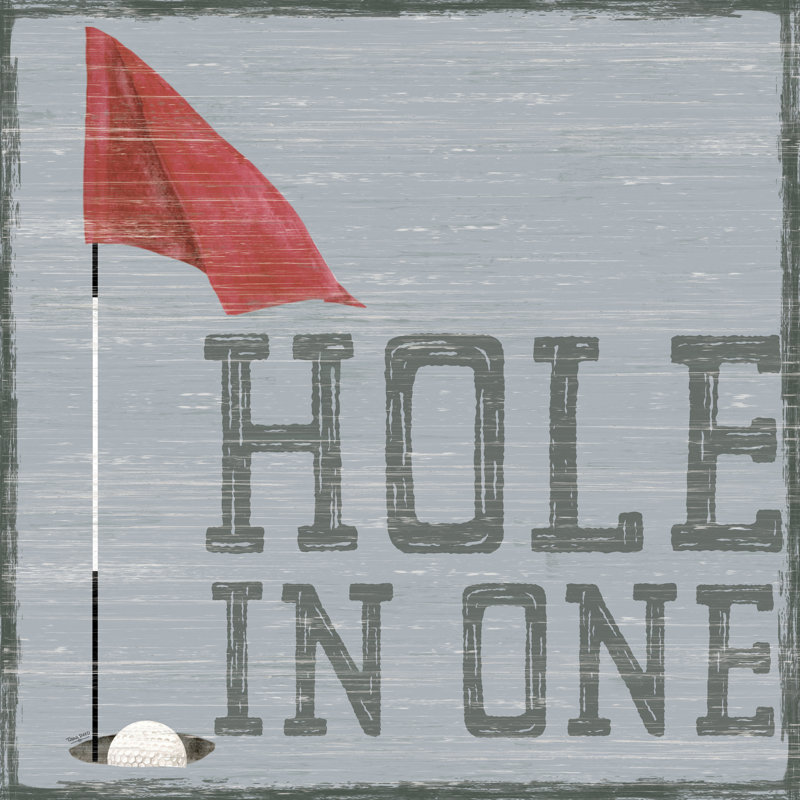«Aubreelynn Golf Days Neutral IX-Hole In One on Canvas» par Tara Reed, reproduction, H 20 po x l 20 po x P 1,25 po