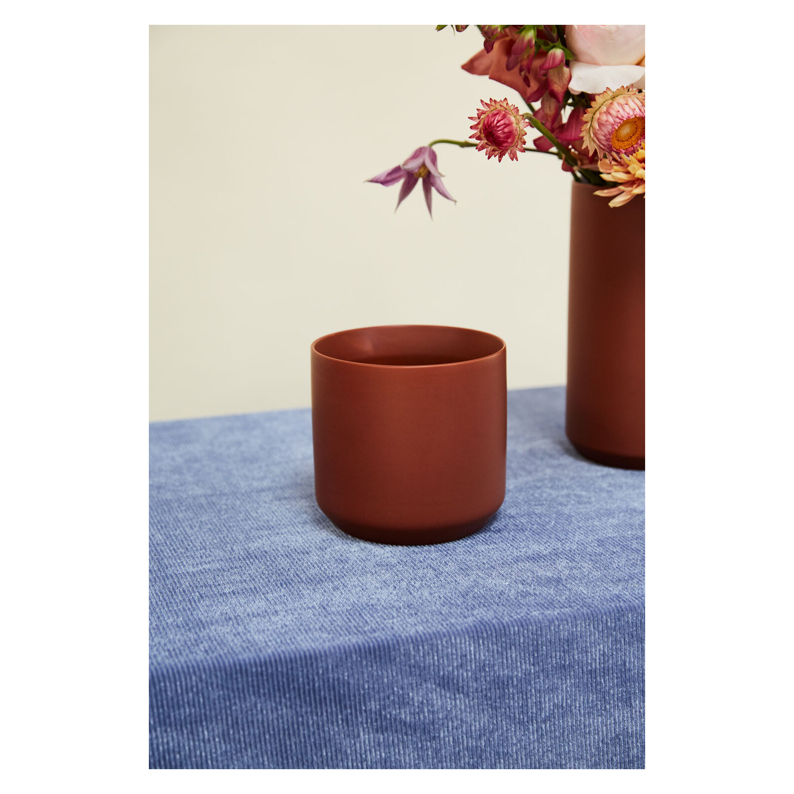 Parsons Handmade Ceramic Pot Planter, 6.75" H x 7" W x 7" D, Brown
