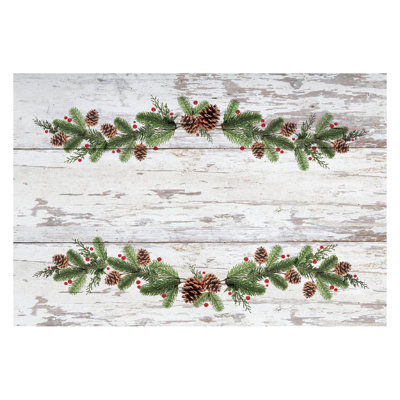 Catherine-Rose Non-Slip Christmas Outdoor Doormat