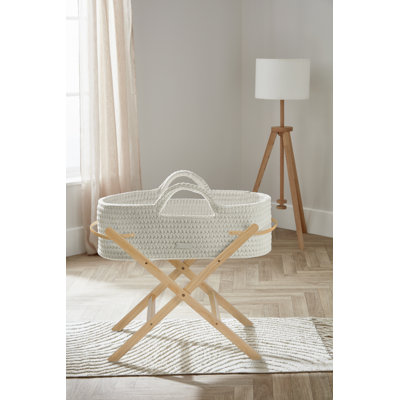 Nova Moses Basket & Pine Stand