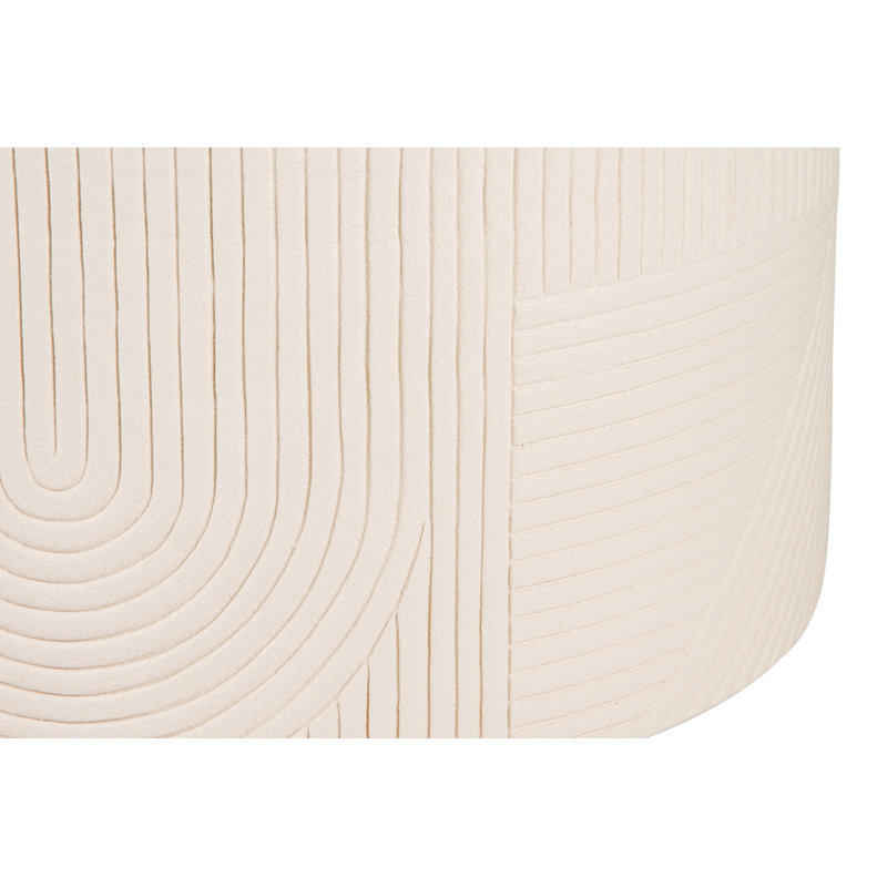 Provenance Signature Outdoor Round Side Table, Matte Sand