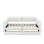 Grand lit plateforme tapissier avec port USB et tiroirs-115185447