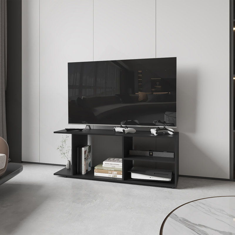 Meuble audio-vidéo Barton, salon, noir, Noir