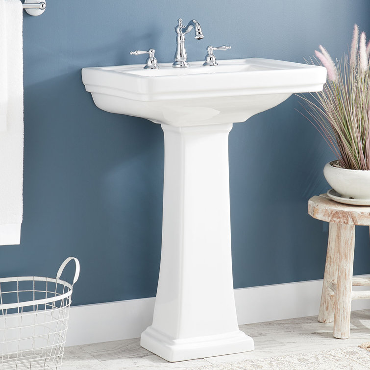 Signature Hardware Key West  Porcelain Pedestal Sink