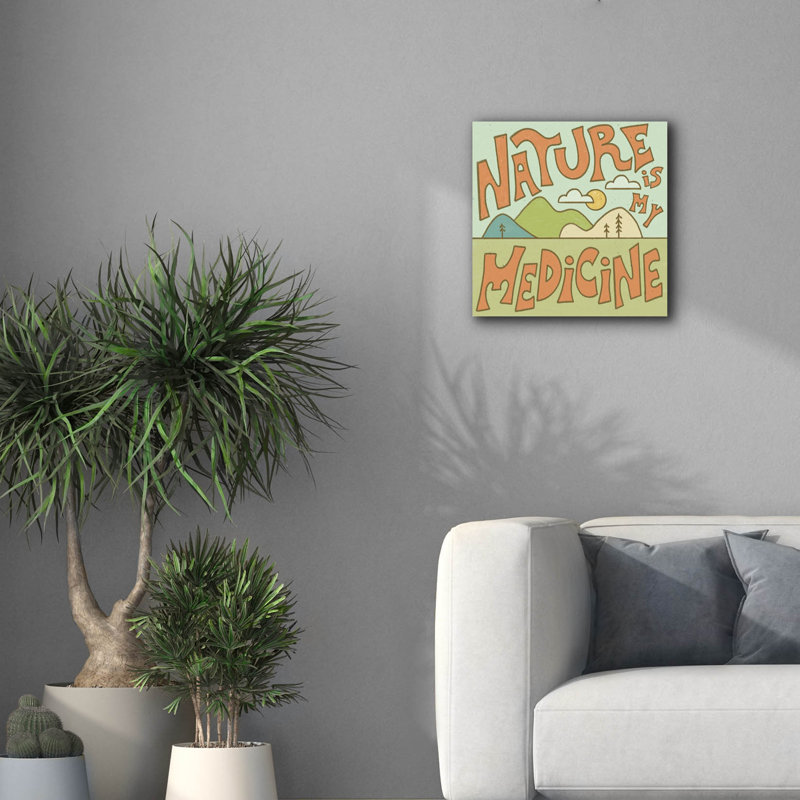 Toile épique Graffiti «Nature Medecine» par Club Daydream, 18 po x 18 po, H 18 po x l 18 po