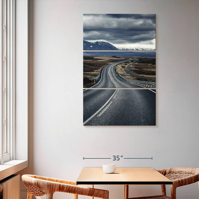 Mehar Smooth Icelandic Road, 65" H x 42" W
