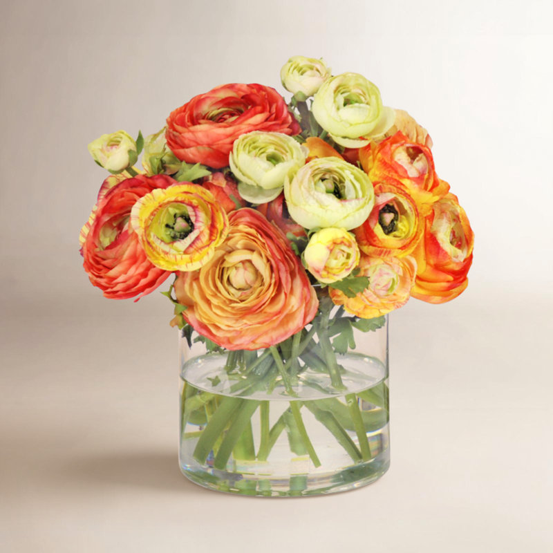 Mixed Orange Ranunculus