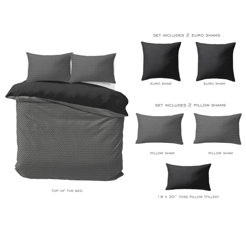 Granite Point Lane, Full / Double Duvet Cover + 5 Additional Pieces, Iron