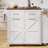 47.2" Wide Kitchen Island With Drop Leaf And Freestanding Rack-826906555