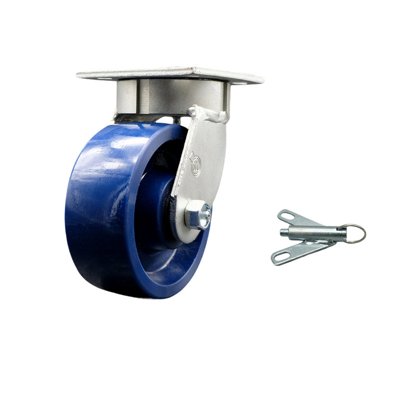 Kingpinless Solid Poly Swivel Caster