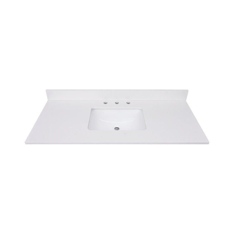 43'' W Single Vanity Top, Everest White