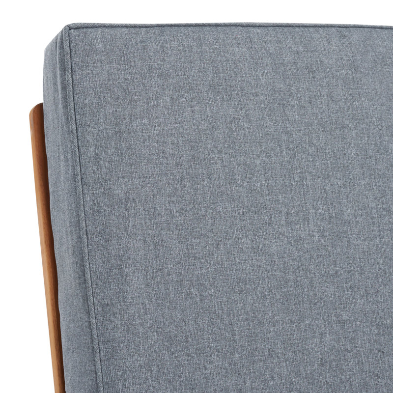 Chaise de patio avec coussins Eastford, gris