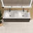  48'' Wall-Mounted Bathroom Sink Solid Surface Sink With Faucet Hole