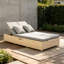 Double chaise longue d'extérieur en rotin d'extérieur avec dossier et siège réglables en osier-455059013