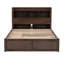 Lit pleine grandeur avec 2 tiroirs, lit gigogne simple, tiroirs de finition et tablettes coulissantes - construction en bois