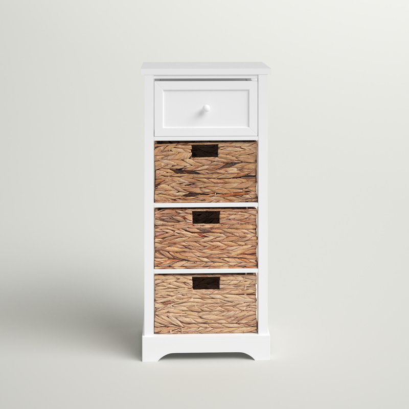 Cormac 4 - Drawer End Table, White