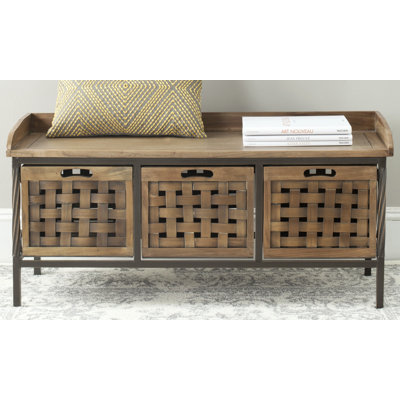 Dalary Wood Storage Bench