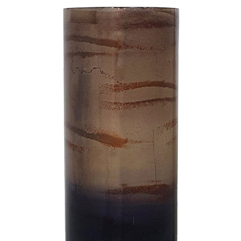 Vase de table Zivah doré / brun foncé, H 21,5 po x l 6 po x P 6 po