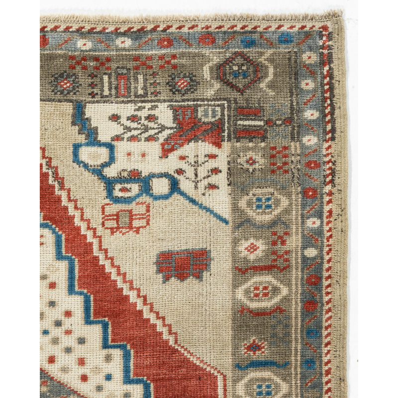 One-of-a-Kind Rectangle 2'11" X 3'9" Hand Knotted Area Rug
