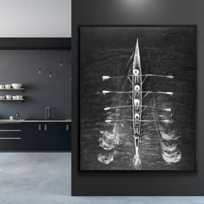 Rowing Boat Print On Canvas