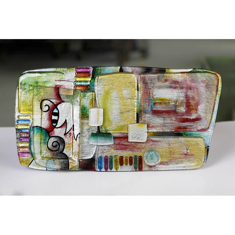 World Menagerie Olu Glass Cheese Board