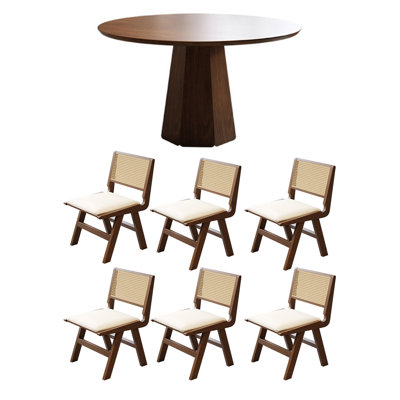 Creative solid wood table set