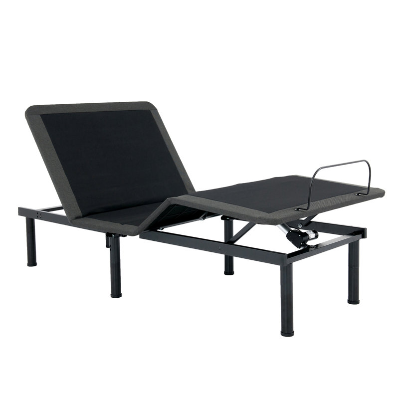 Hartzler Quick Assembly Adjustable Bed Frame with Voice Activated Controls, Twin XL