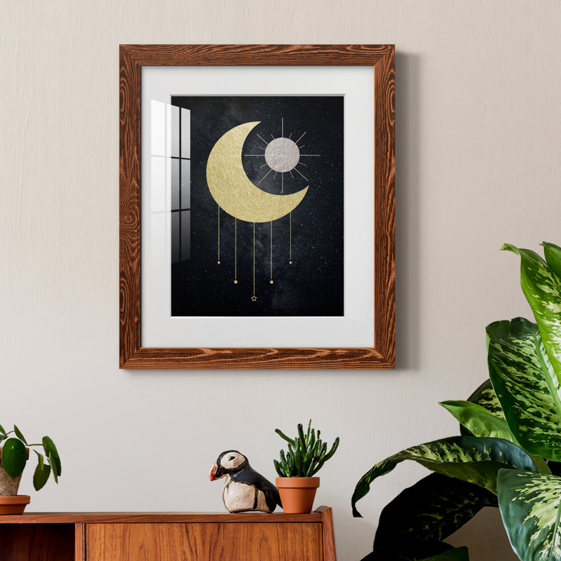 Bijou de lune - cadre photo, H 20 po x l 17 po x P 1,5 po, Cadre en érable