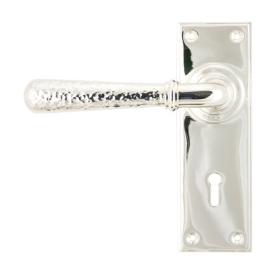Hammered Newbury Lock Door Handle
