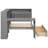 Arleston Contemporary Twin Platform Bed with Storage Drawers, Shelves, LED Lighting, Charging Station-117244248
