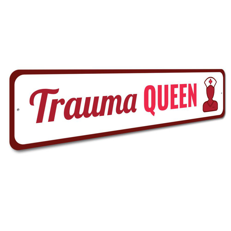 Plaque en aluminium Trauma, H 6 po x l 24 po x P 0,06 po