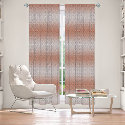 Paire de rideaux obscurcissant en polyester Wanne