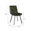 Chaise en cuir Fadak Gabriel, vert