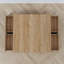 Table basse carrée 33,25 "avec 4 tiroirs, maison de campagne moderne, salon