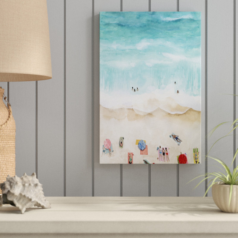 Beach Week I by Grace Popp - Painting, Wrapped Canvas, 46cm H x 30cm W