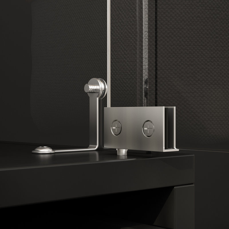 Bathroom Storage With Glass Doors And Drawer