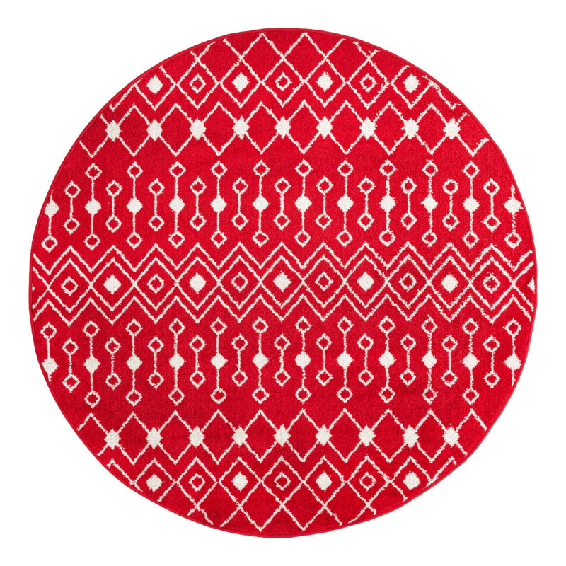 Somerville Geometric Indoor Rug, Round 5'3"