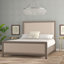 Lit tapissier standard à profil bas Crawley-489654255