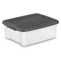 Sterilite Tuff1 18 Gallon Plastic Storage Tote Container Bin with