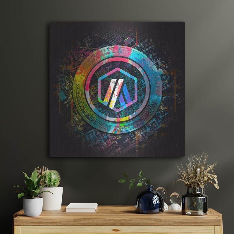 «Arbitrum Crypto Power 2» par Epic P «Luxe Arbitrum Crypto Power 2» par Valentyn Artemenko, H 24 po x l 24 po