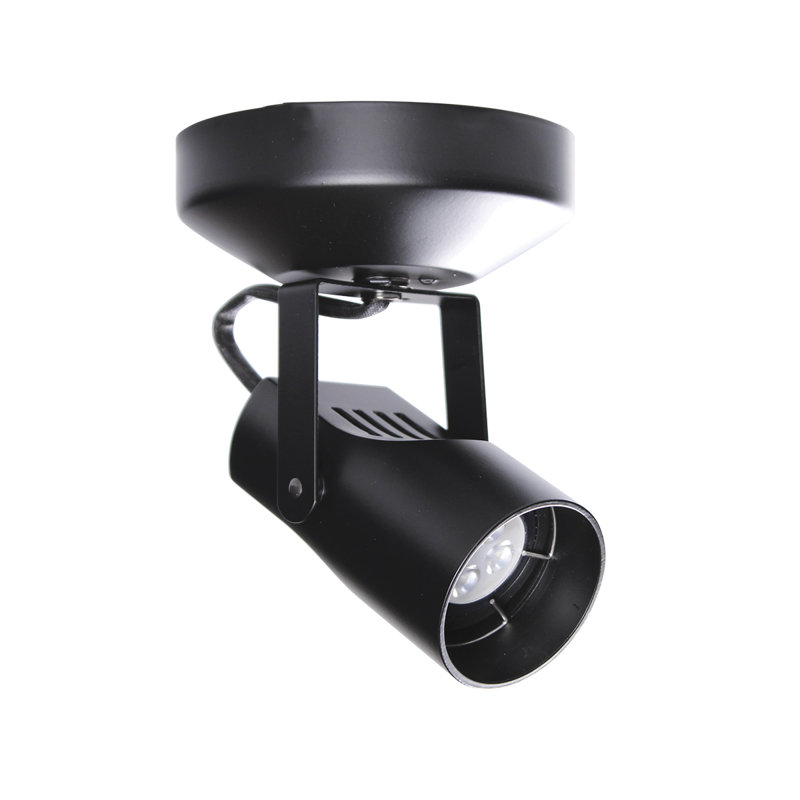 LED Semi Flush Mount, Black