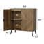 Armoire décorative avec deux portes et tablettes, armoire autoportante, meuble télé, café